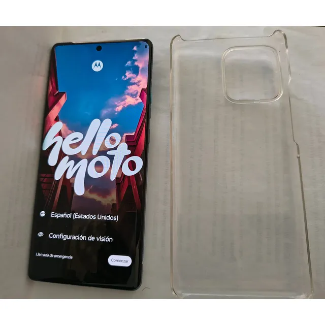Motorola Edge 40 Pro 256 Gb Lunar Blue 12 Gb Ram Con Funda Azul Acero