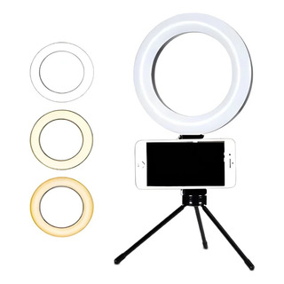 Ring Light Tripé Mesa Iluminador Luz De Led Live Selfie Make Ring Light Tripé Mesa Iluminador Luz De Led Live Selfie Make