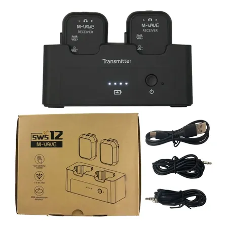 Sistema Monitor Inalámbrico M-vave Wp-12 Con Transmisor