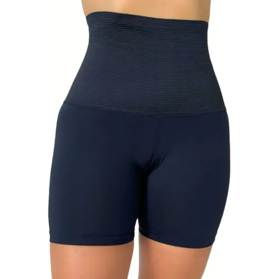Short Cinta Bermuda Modeladora Seca Barriga Alta Compressão
