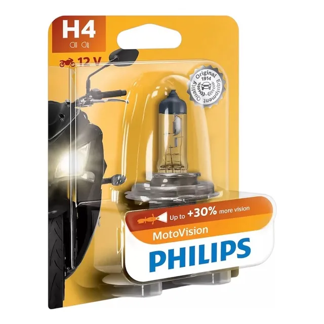 Ampolleta Moto H4 60/55w 30% +brillo Philips