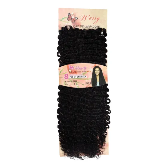 Cabelo Weng Organico Para Alongamento Em Crochet -Cor Castanho Escuro Cor 2