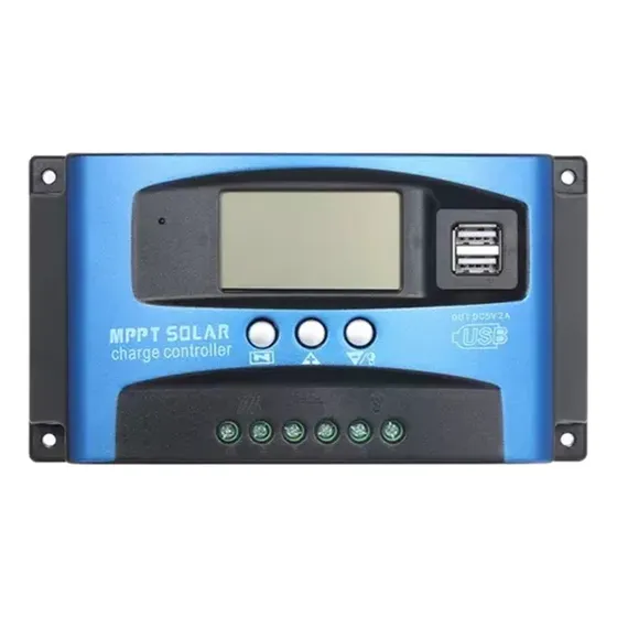 .. Controlador De Carga Solar Mppt Dual Usb Lcd Display 100a