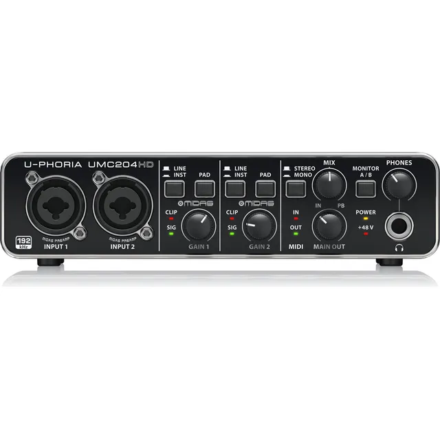 Interfaz Behringer Umc-204hd Negro