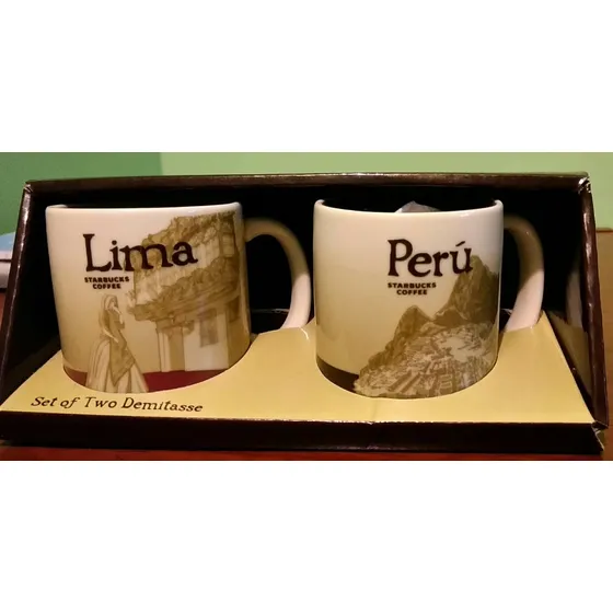 Tazas Cerámica 3oz Starbucks, Edición Países Y Paisaje!