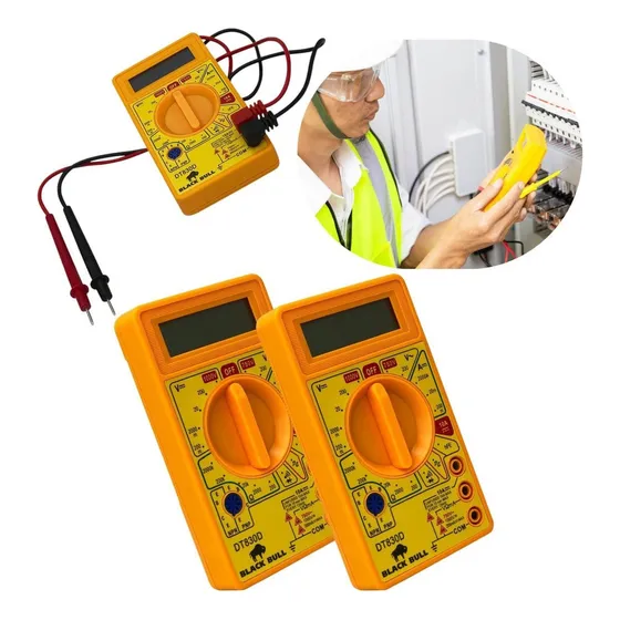 Kit 2 Multímetro Medidor Voltagem Elétrica Atacado
