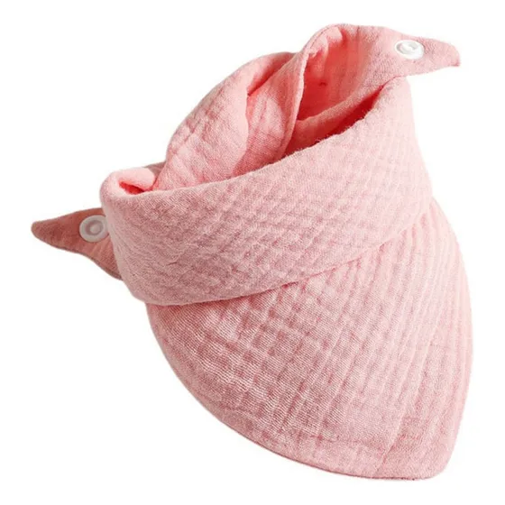 Babero Bandana De Muselina Para Bebe Ajustable 100% Algodon