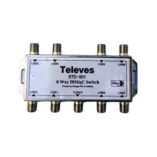 Diseqc Satelital V1.1 Switch Std-801 De 8 Way