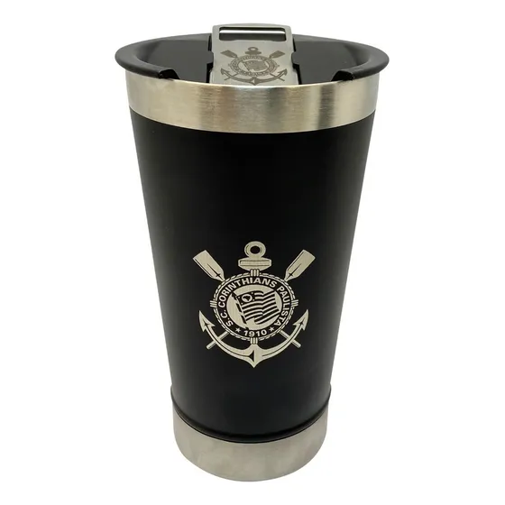 Copo Térmico Corinthians Chopp Cerveja Camada Dupla 500ml