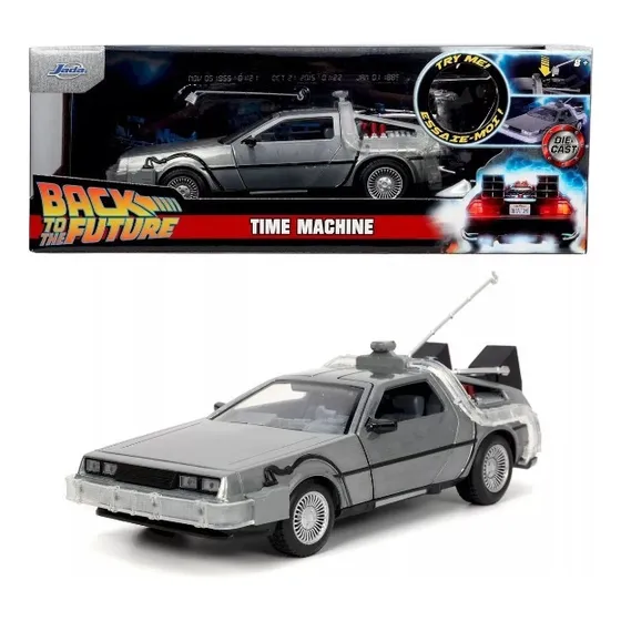 Carro Delorean Time Machine De Volta Para O Futuro 1/24 jada
