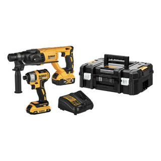 Rotomartillo Sds Plus + Atornillador Imp Dewalt Dck260d1p1t Rotomartillo Sds Plus + Atornillador Imp Dewalt Dck260d1p1t