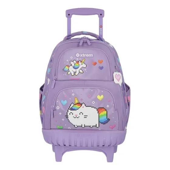 Mochila Con Ruedas Cross 2.0 5xt Lilac Cats