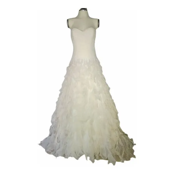 Vestido Largo Novia Seda Oscar De La Renta Vintage