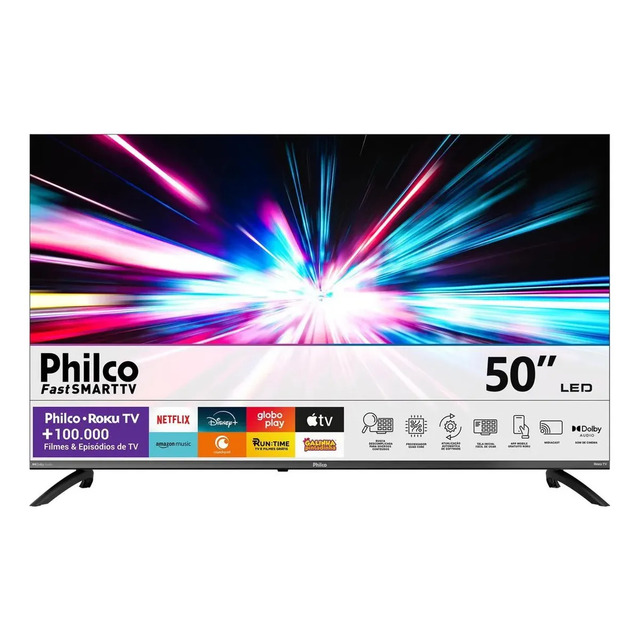Smart Tv Philco 50 P50vik 4k Uhd Led Roku Dolby Audio Wi-fi Hdr10 110/220v Smart Tv Philco 50 P50vik 4k Uhd Led Roku Dolby Audio Wi-fi Hdr10 110/220v