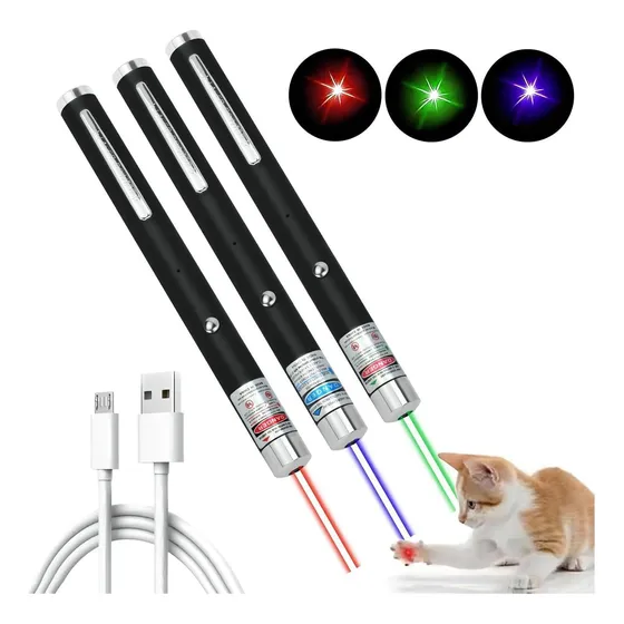 Apuntador Laser Puntero Recargable Usb Alto Alcance