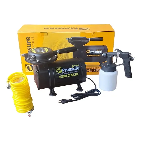 Motocompressor Ar Hobby Series 1/2hp 50psi C/ Chave Seletor