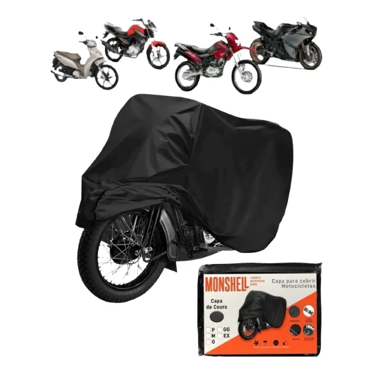 Capa De Cobrir Moto Protetora Sol Chuva Impermeável P M G