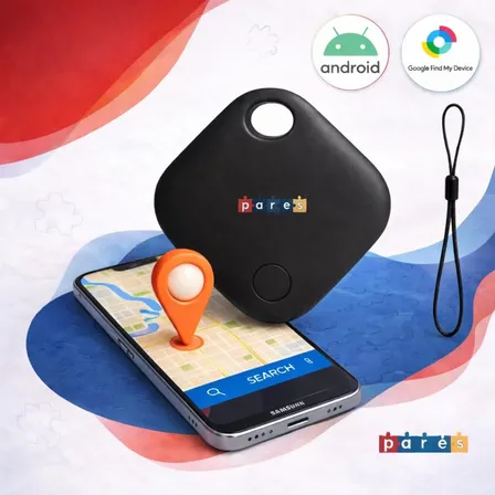 Mini Localizador Rastreador Smart Tag Gps Cor Preto Compatível Com Android Samsung Motorola Xiaomi Pares