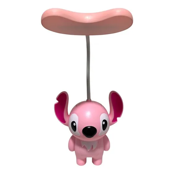 Lampara Velador Led Infantil Recargable Usb Personaje Stitch