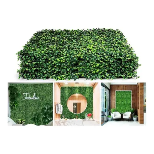 Pack 10 Pasto Artificial Diseño Trebol Color Natural 60x40