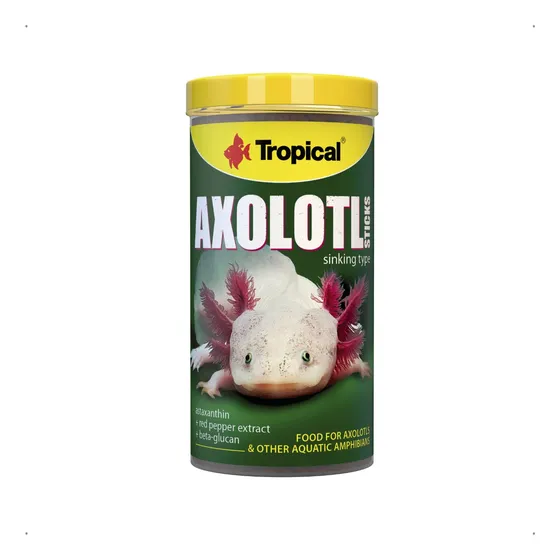 Tropical Axolotl Sticks 135g Ração Extra Premium Anfíbios
