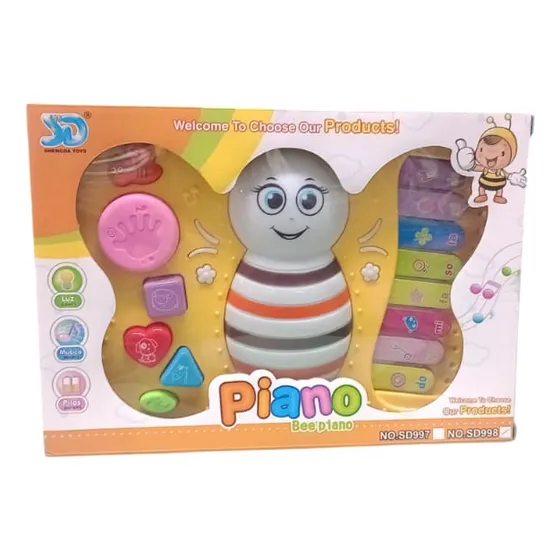 Musical Piano Tren / Aveja Bebé +6 Meses