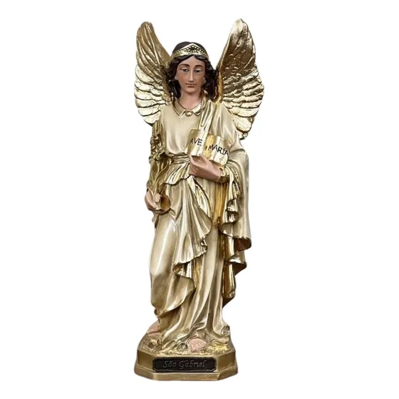 Imagem Anjo São Gabriel Arcanjo 20cm Resina Barroco 