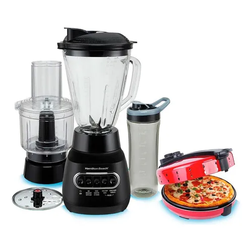 Kit Hamilton Beach Forno Pizza Vermel + Liquidificador Multi