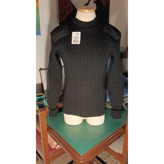 Sweater Militar Rothco Navy Seals 100% Lana Natural Talla M