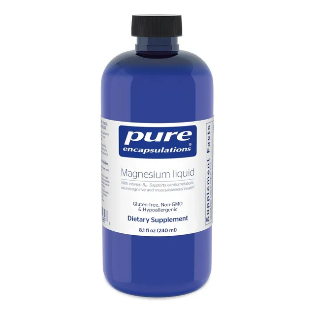 Magnesio Liquido Pure Encapsulations 240 Ml Sabor Sin Sabor