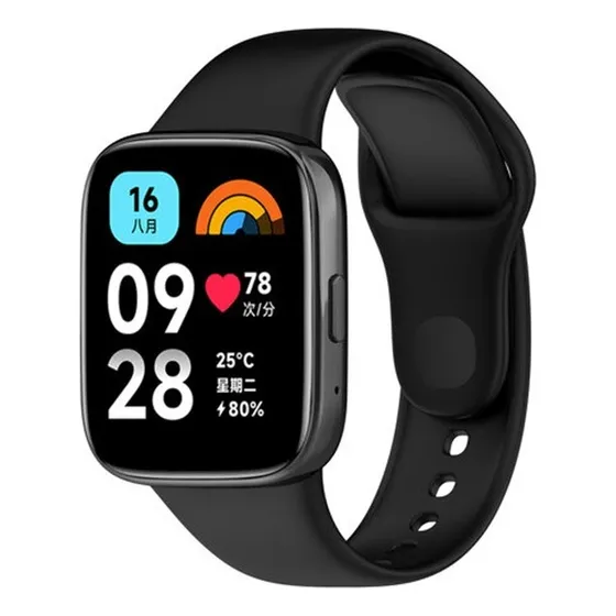 Malla Correa Para Smartwatch Xiaomi Redmi Watch 3 Active Color Negro