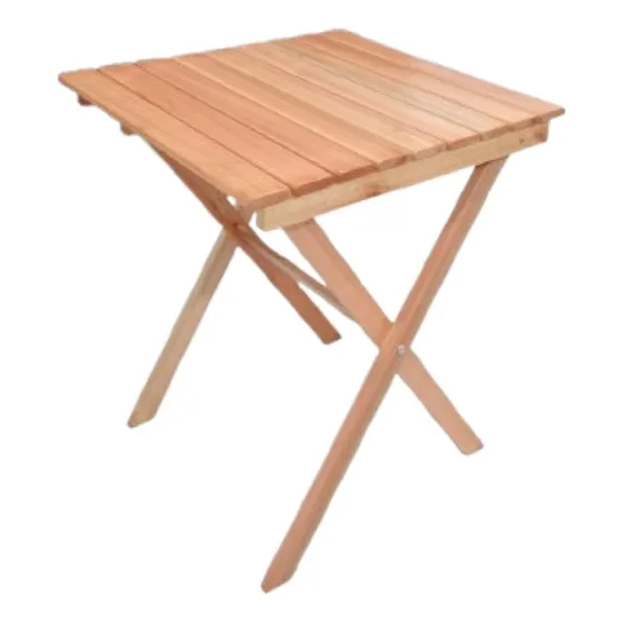 Mesa Plegable Madera 60x60 Modelo Económico