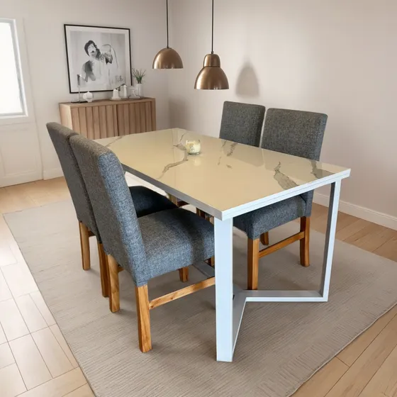 Mesa Comedor Living Porcelanato