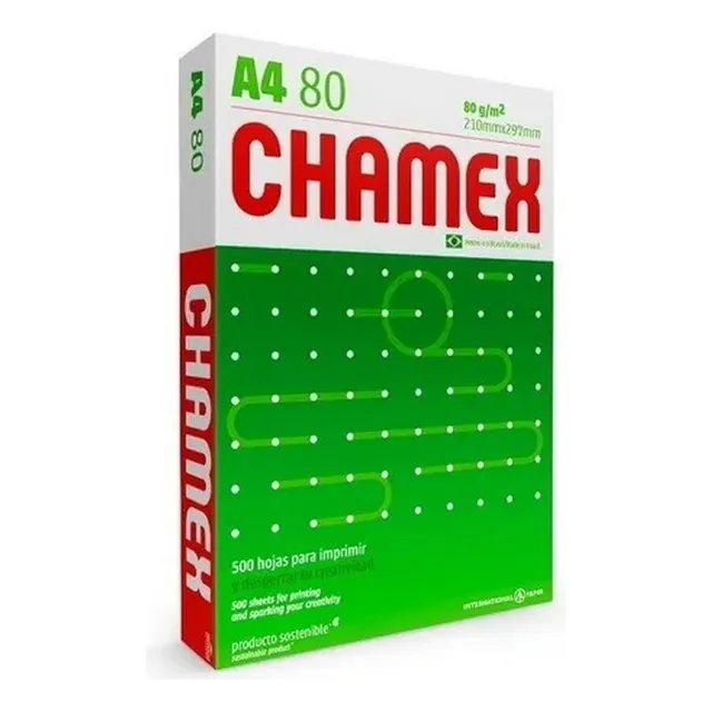 Resma A4 Chamex 80 Gramos 500 Hojas 210mm X 297mm