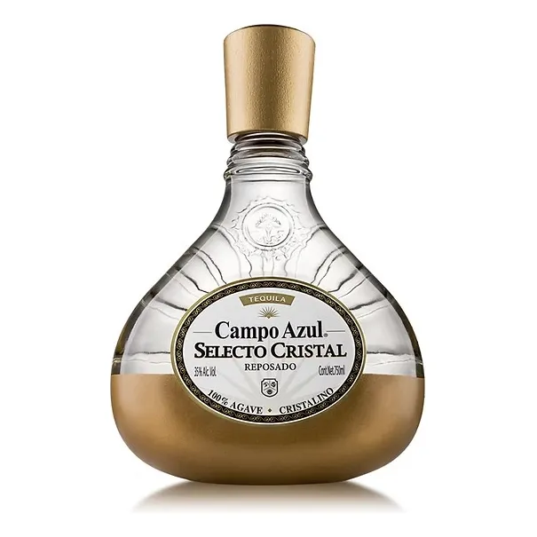 Tequila Campo Azul Cristal Reposado Cristalino 750 Ml
