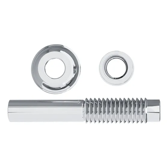 Descarga Inodoro Para Deposito Pared Pvc Cromo Blukit Cromo