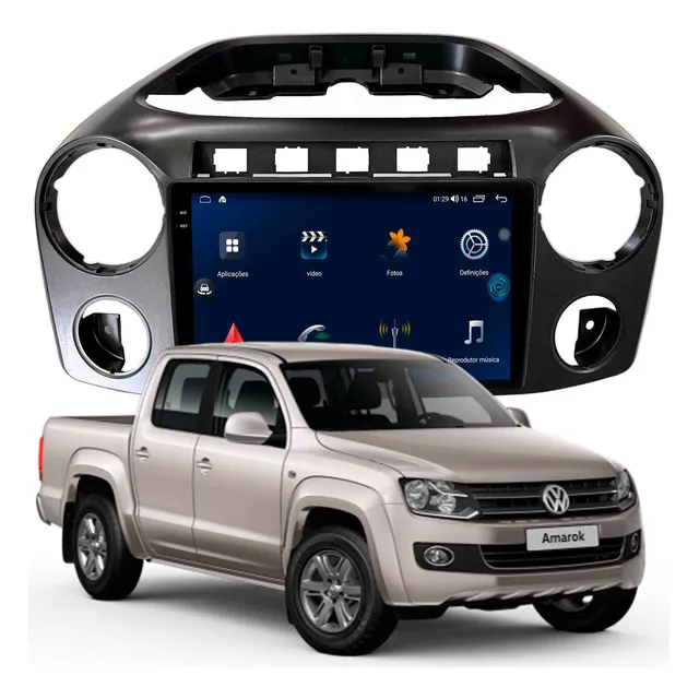 Multimidia Aikon Próton Amarok Até 2016 6+64gb 4g 10p