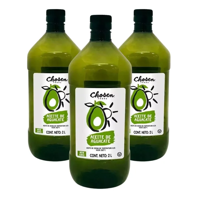Aceite 100% De Aguacate Natural Chosen Foods 3 Pz De 2lt