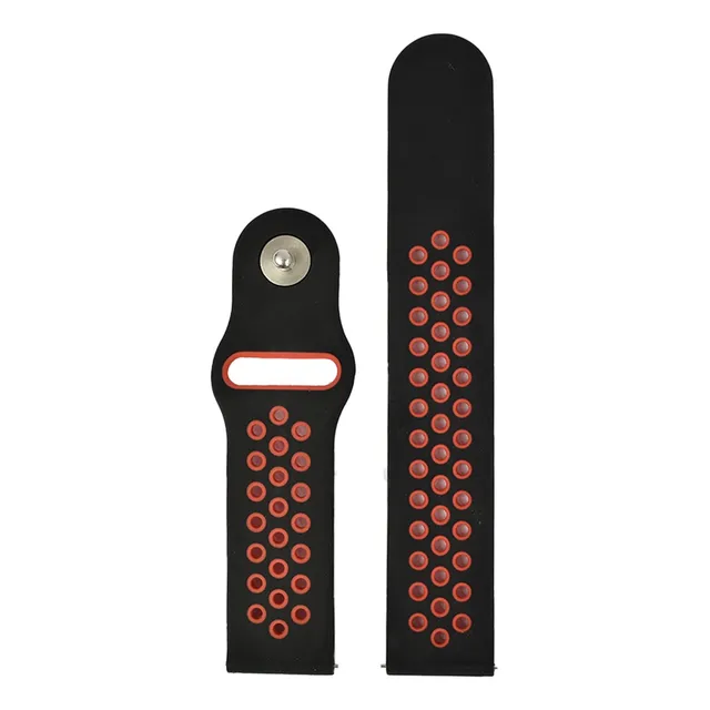 Correa Smartwatch Lhotse Sw88 20mm Negra Roja