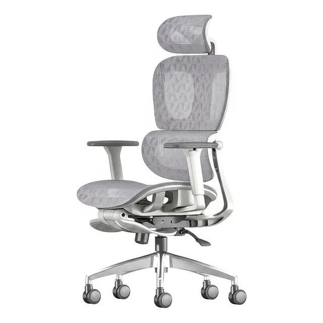 Cadeira Escritório Ergonômica Executiva Premium Sensetup Cosy T03 Cor Branco Material Do Estofamento Mesh