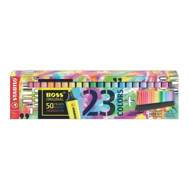 Resaltador Boss X23 Deskset Stabilo