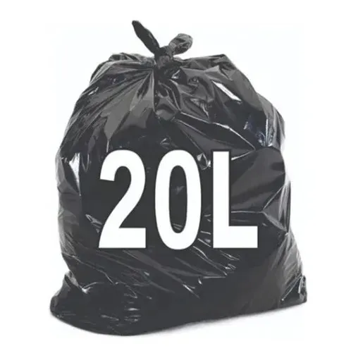 Saco De Lixo 20lt 100 Unidades Econômico Preto Lançamento