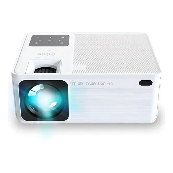 Proyector Mlab True Vision Pro LED 1080p 11200 Lúmenes Wi-Fi 220 pulgadas Blanco