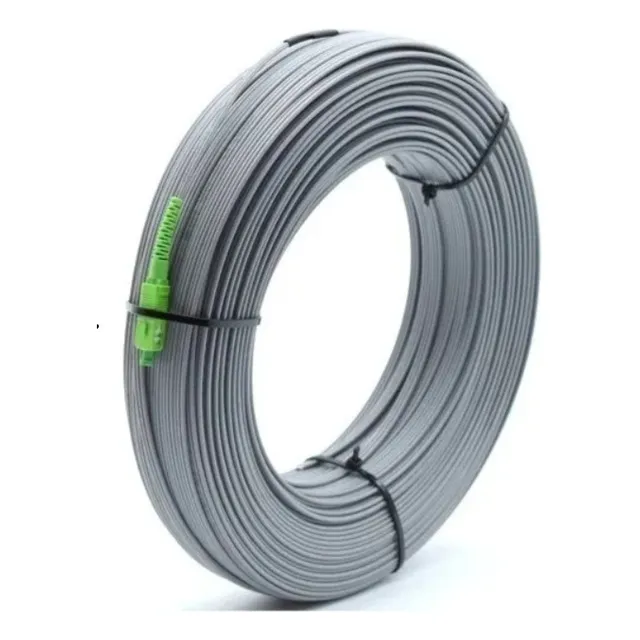 Cable Drop Fibra Óptica 300 Metros Color Gris