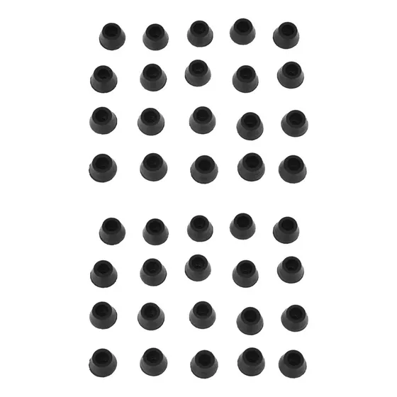 40 Tapones Negros For Patas De Muebles De Goma For Sillas,