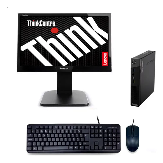Cpu + Monitor Lenovo Mini M93p Intel Core I3 8gb 120gb Ssd