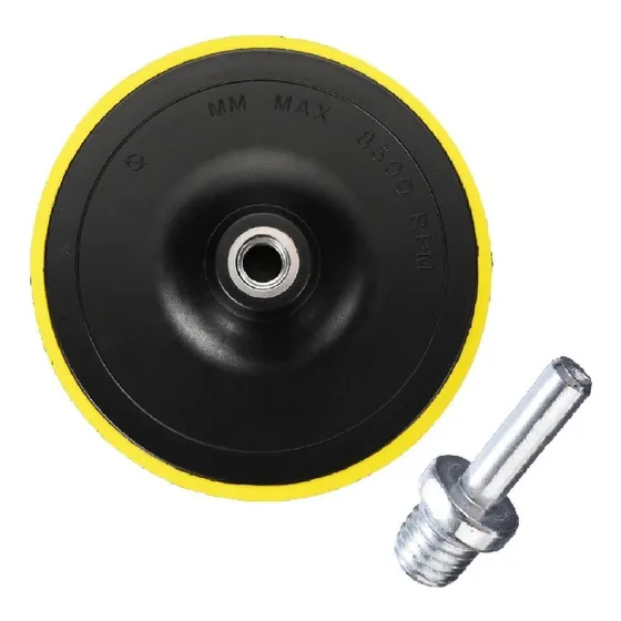 Disco Prato Suporte 180mm 7 Polegadas + Adaptador Pino M14