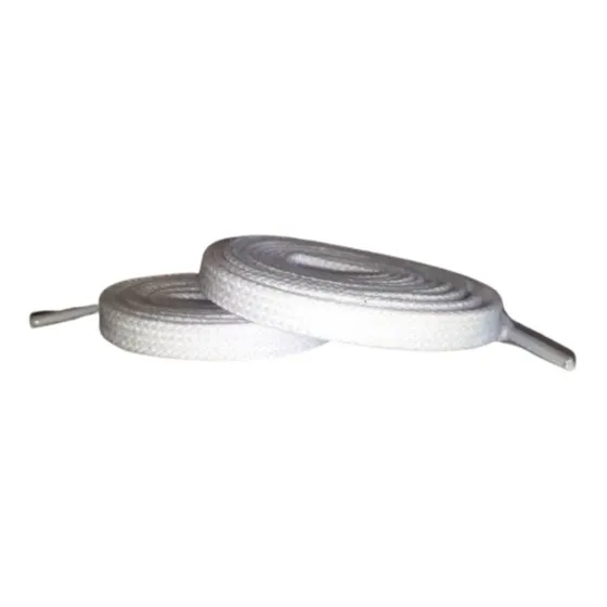 Par Cadarço Poliester Chato Branco Ou Preto 120mm E 140mm