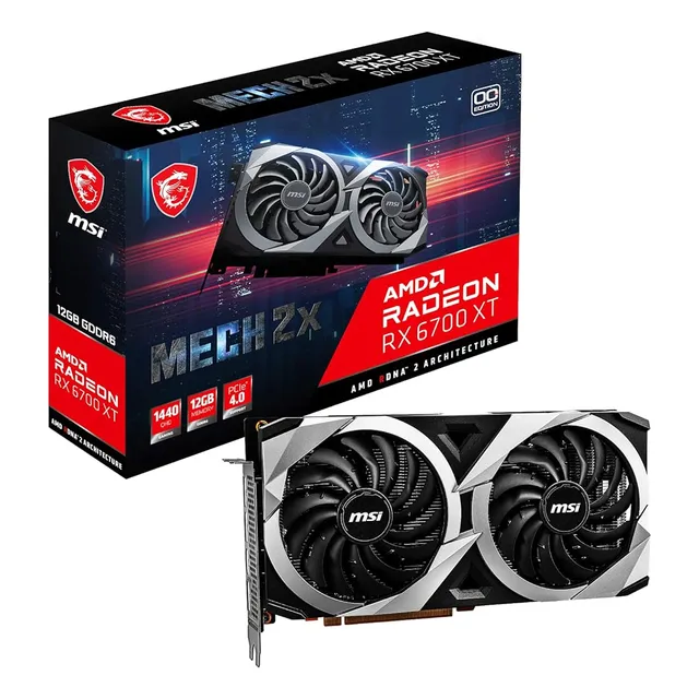 Tarjeta Gráfica Para Juegos Msi Radeon Rx 6700 Xt Mech 2x 12