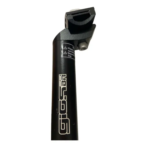 Canote Bicicleta 27,2mm Gios Alumínio Reforçado Preto Bike